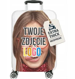 Pokrowiec Neoprenowy na Walizkę Z Własnym Zdjęciem Personalizowany